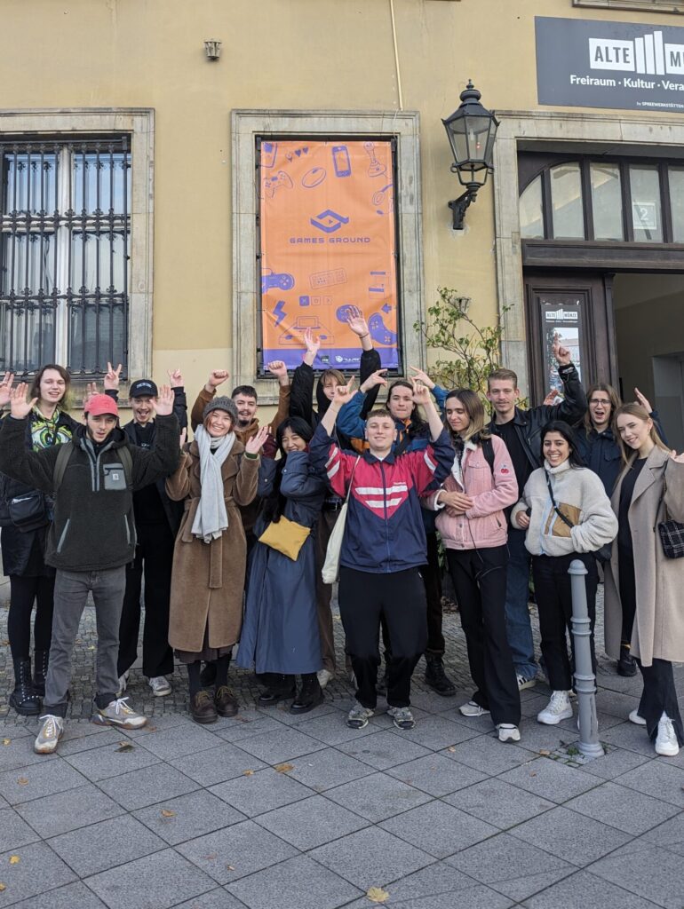 BIMM students outside of Games Ground Berlin
