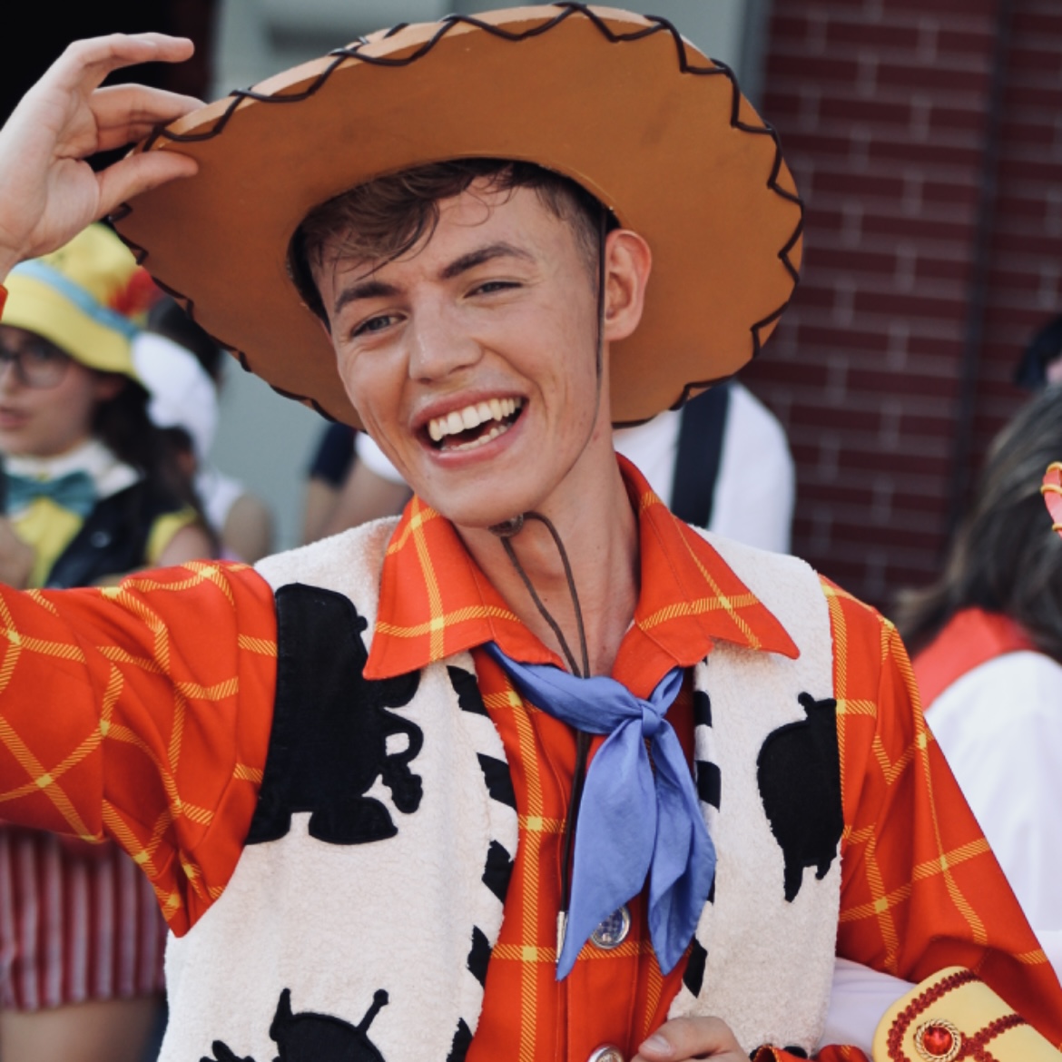 Daffyd in costume as Woody from Toy Story 