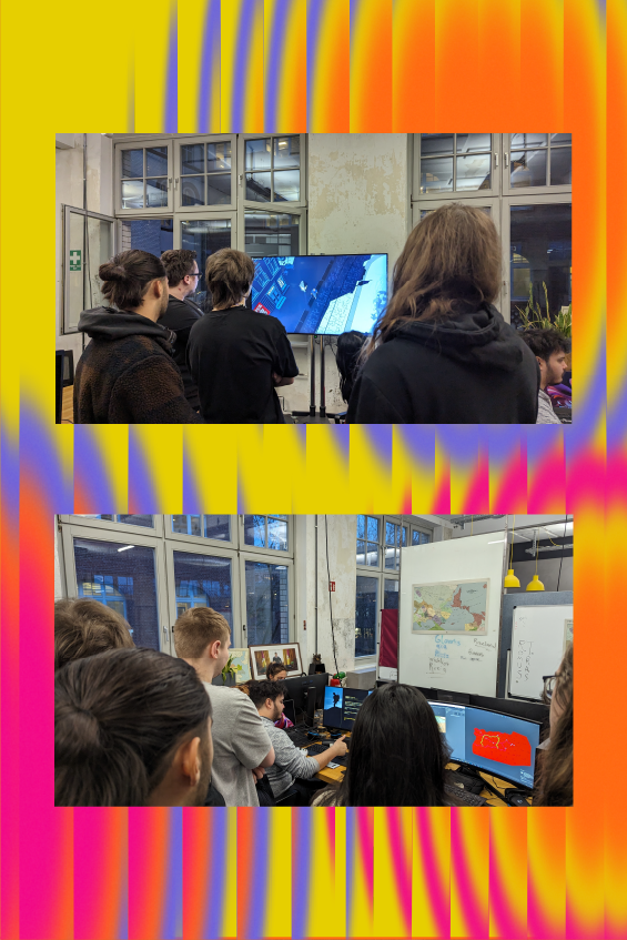 BIMM University Berlin students at Torpor Games testing video games and sofware