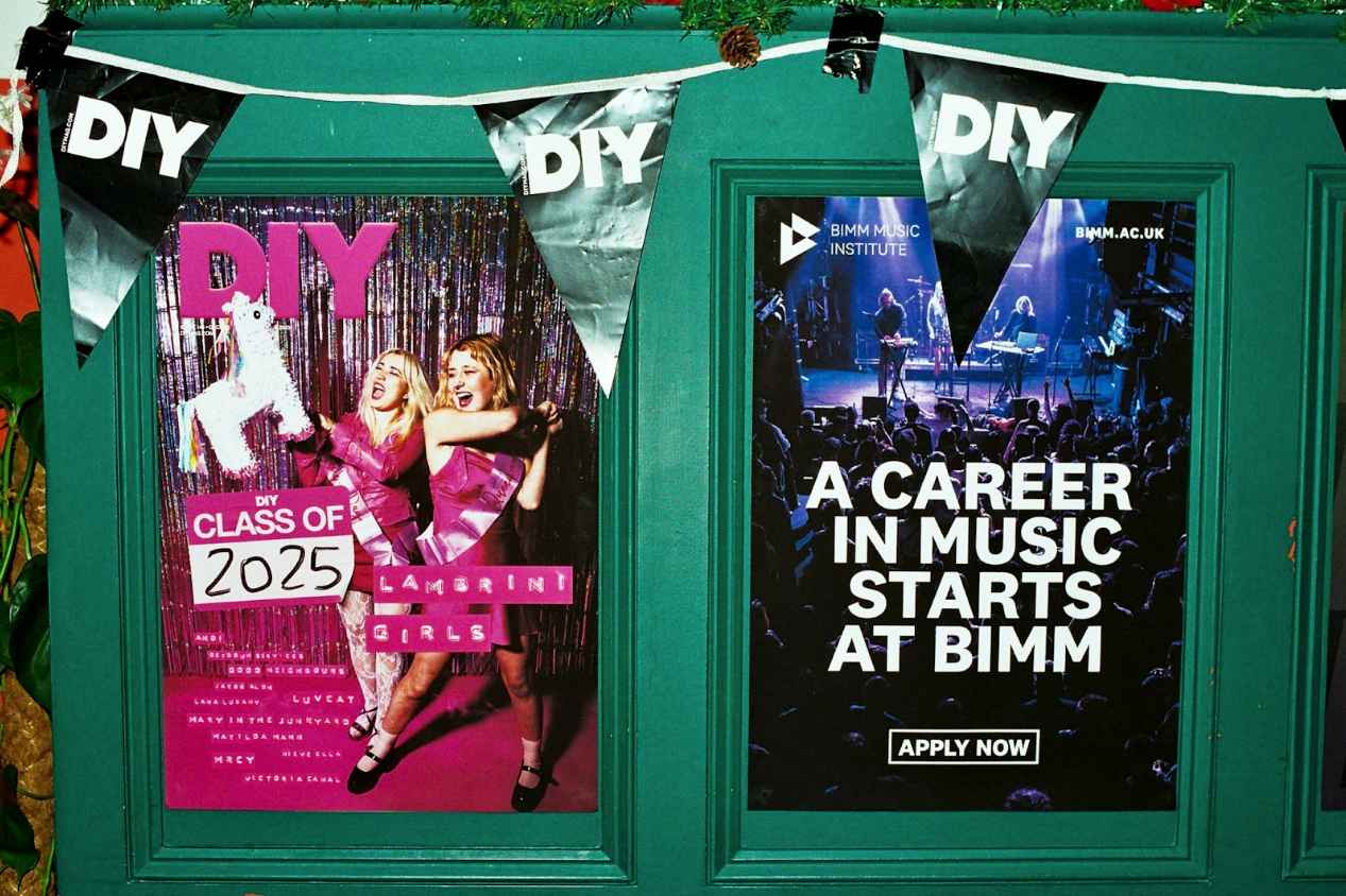 BIMM Music Institute DIY class of 2025 poster and 'career in music starts at bimm'